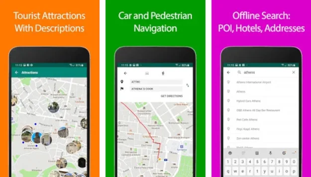 Athens Offline Map and Travel Guide