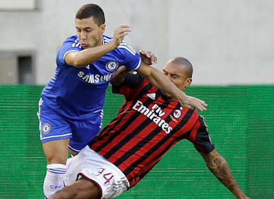 Eden Hazard Chelsea v Ac Milan 2013