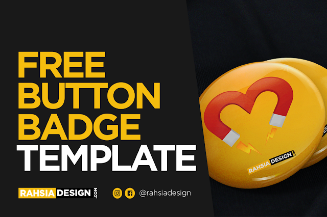 FREE Button Badge Template Design