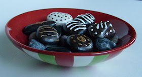 painted rocks, candy, candies, chocolate, Cindy Thomas