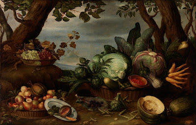 Bodegón: Frutas y verduras. Anónimo. Museo del Prado.