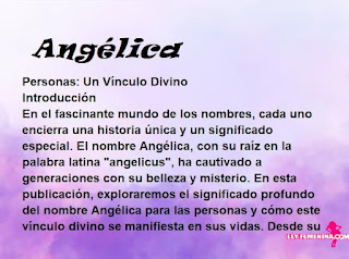 significado del nombre Angélica