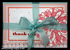 Sweet Sayings Notes with Regarding Dahlias Decorations by UK based Stampin' Up! Demonstrator Bekka Prideaux