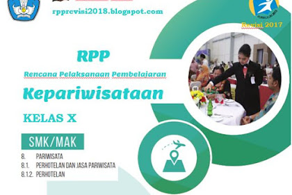 RPP Kepariwisataan Kelas X SMK Kurikulum 2013 Revisi 2017