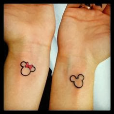 Amazing couple tattoo idea for wrist