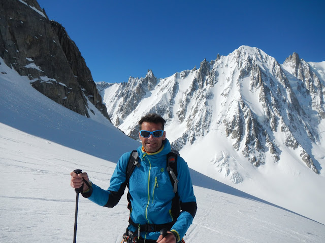 ski de randonnée au col d'Argentière 3552m MANU RUIZ