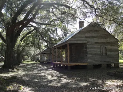 slave cabins at Evergreen Plantation in Edgard, Louisiana