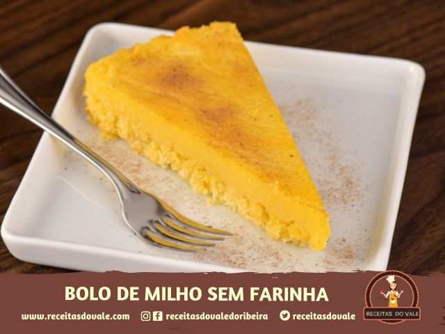 Receita de Bolo de Milho sem farinha