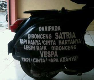 Satria Atau Vespa ???