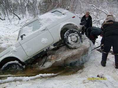 Driving on the Ice Fail - Riding on the ice Fail