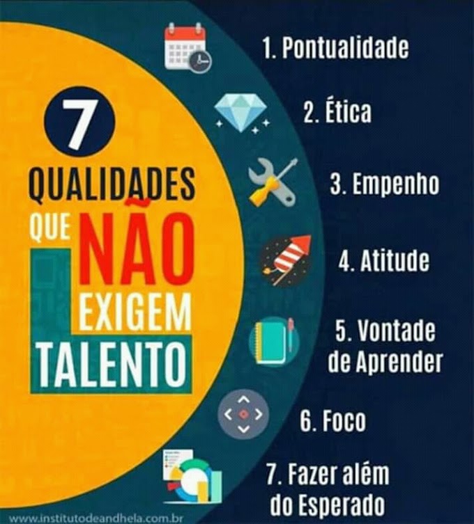 07 COISAS QUE NÃO EXIGEM TALENTO