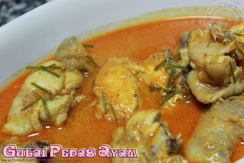 HomeKreation Kitchen Corner Gulai  Pedas  Ayam 