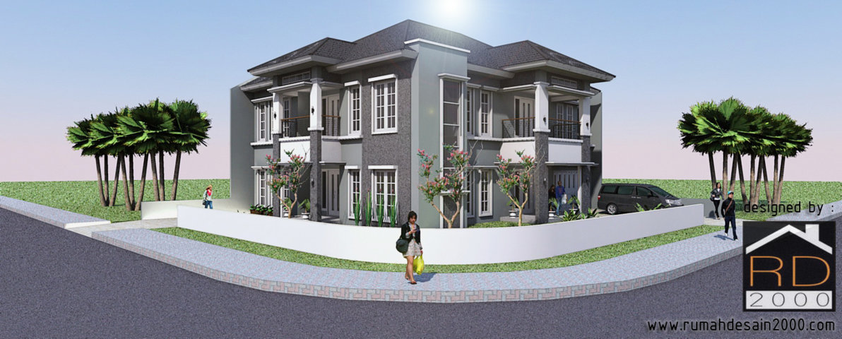 Desain rumah mewah mediterania di Kota Wisata  Rumah 