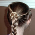Little Girl's Hairstyles: Off centered braid and twist hairstyle 15-20 min