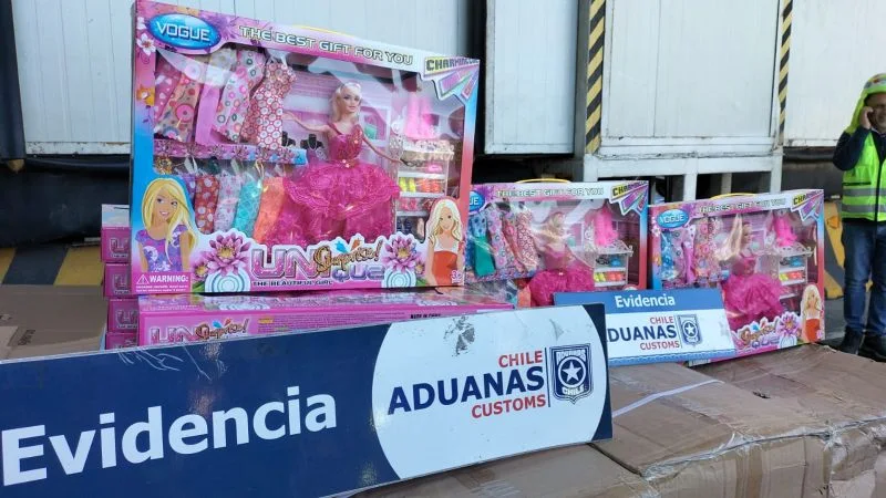 Más de medio millón de juguetes falsos incautó Aduana chilena