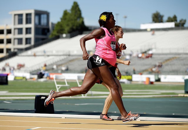 Meet Woman who run 800 metres with 8-month-old Pregnancy