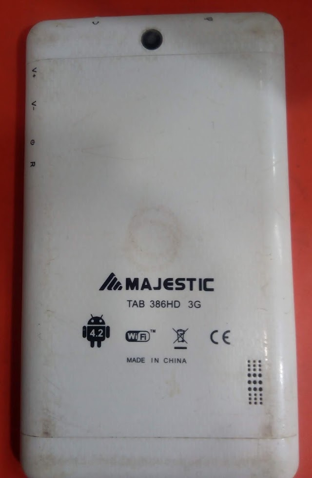 Majestic TAB 386HD 3G Flash File MT6582 Firmware Download