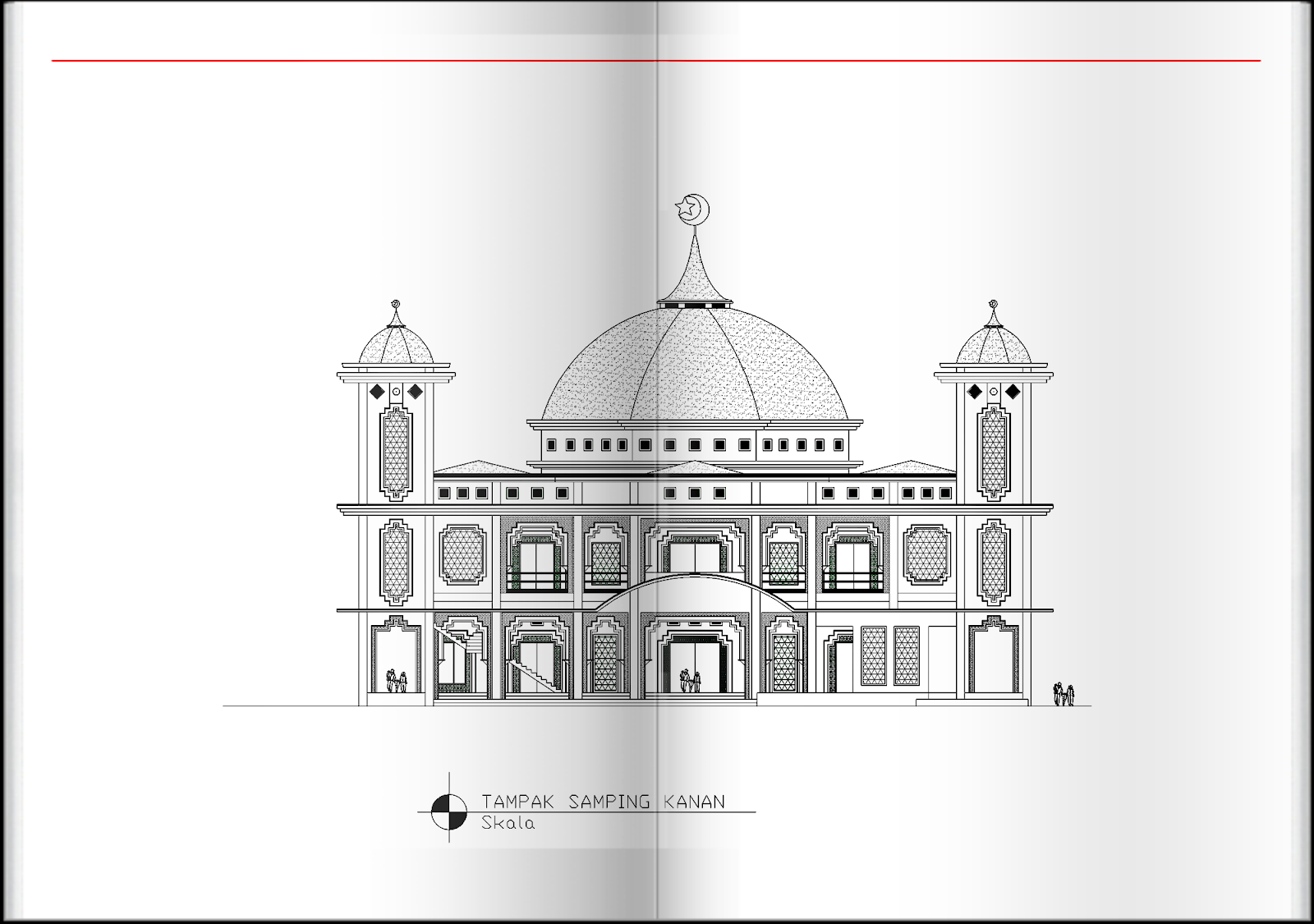  Gambar  Design Masjid  Besar 2D Rancangan Rumah dan Tata Ruang