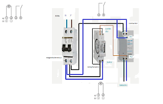 COMO FUNCIONA RELOJ HORARIO CON CONTACTOR MONOFASICO