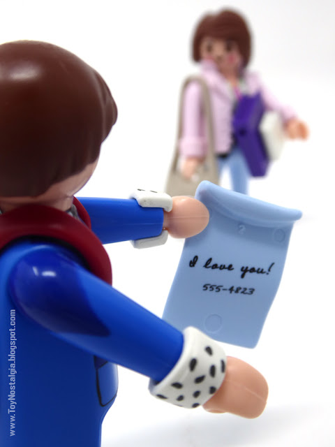 Jennifer Parker y Marty Mc Fly - Panfleto "I love you" Playmobil Volver al Futuro - Calendario de Adviento (Playmobil Back To The Future - Calendario de Adviento)