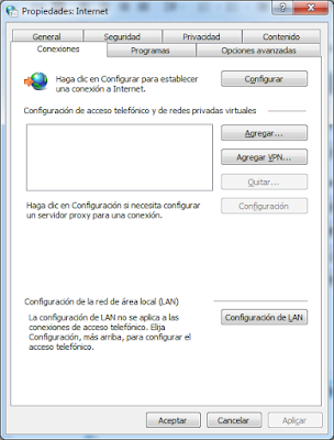 Cambiar la configuración del proxy