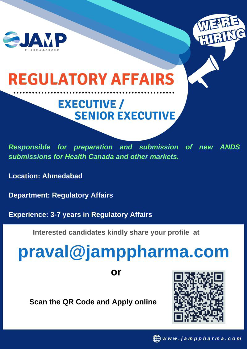 Job Availables,Jamp Pharma Job Vacancy For Regulatory Affairs