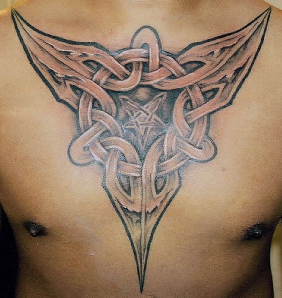 There are many different tattoo chest tattoo designs that are common