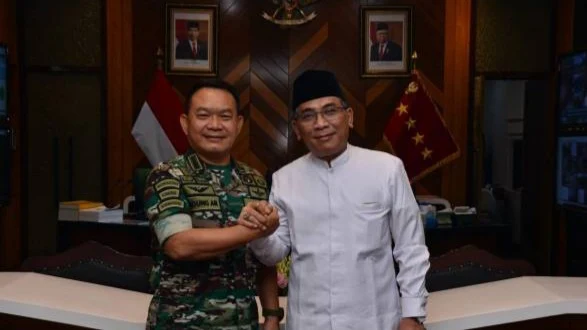 Bertemu Jenderal Dudung, Gus Yahya Tegaskan Agama Tidak Seharusnya Jadi Alat Pemecah Belah Bangsa, Rencanakan Pelatihan TNI AD dan GP Ansor