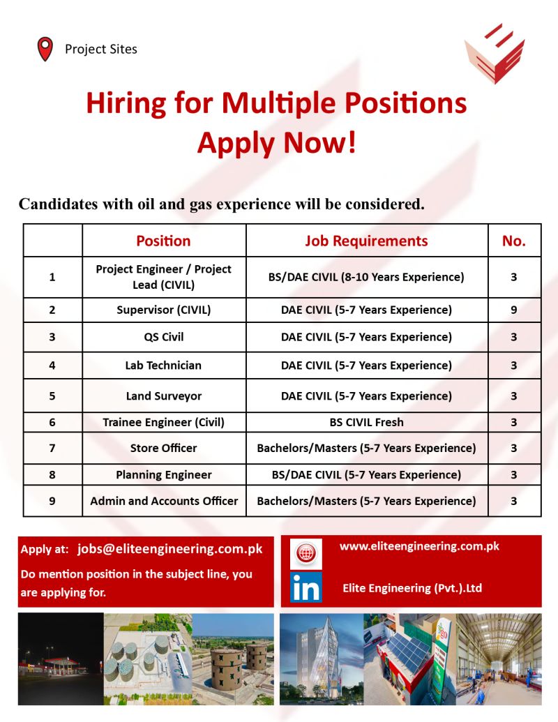 Elite Engineering Pvt Ltd Jobs July 2022