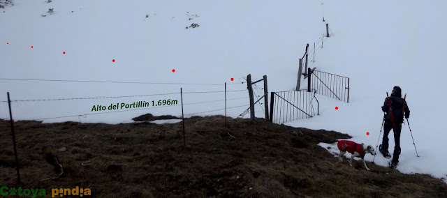 Ruta circular con raquetas a La Peñona, El Tambarón y las Peñas Rubias desde Salientes.