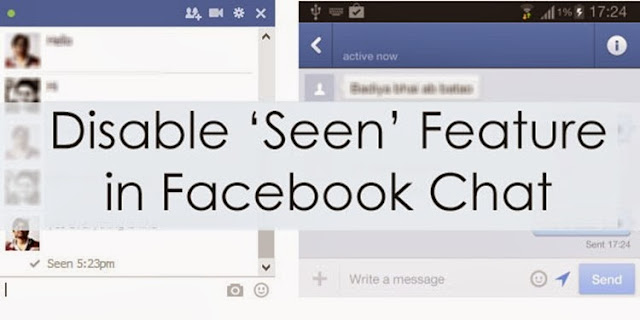 disable seen feature from facebook