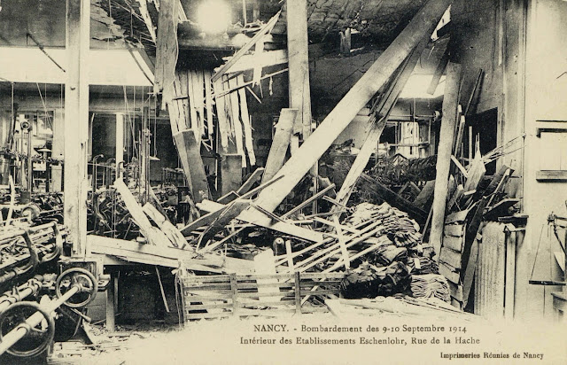 NANCY (54) - Cartes postales des bombardements des 9-10 septembre 1914