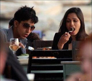 Romantic Dating - Freida Pinto and Dev Patel