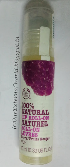 The Body Shop 100% Natural Roll-On Lip Balm Berry