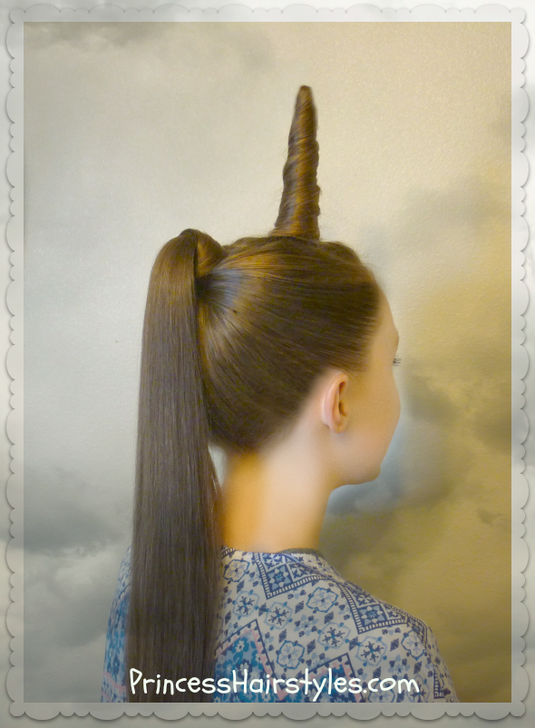 Image of Unicorn horn braid hairstyle