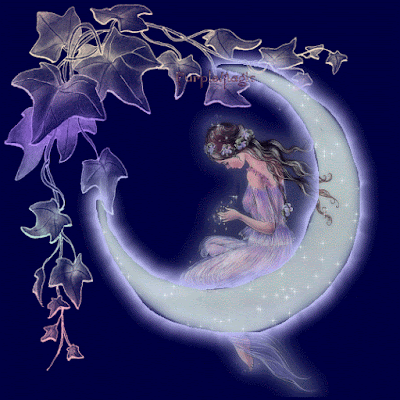 Animated gif image of moon fairy