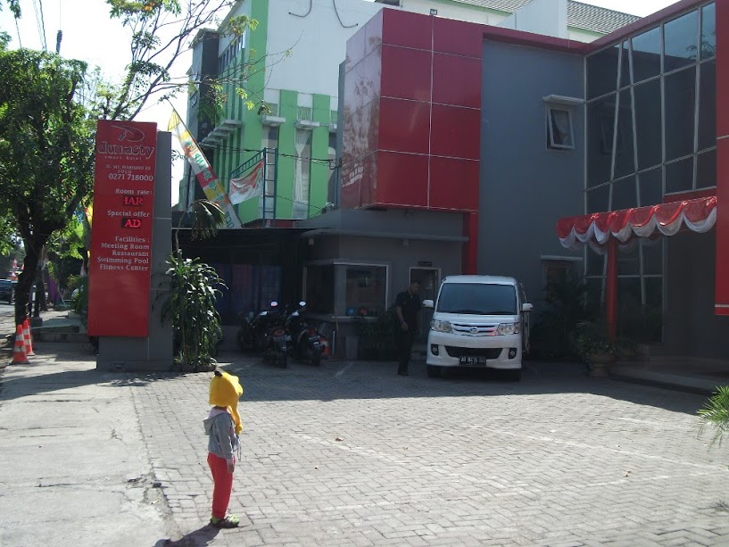 Street view of Dinasty Smart Hotel, A Strategic Hotel in Surakarta