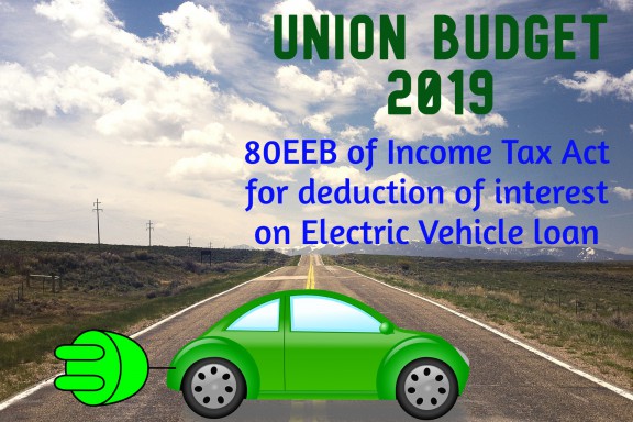 80EEB of Income Tax Act for deduction of interest on Electric Vehicle loan