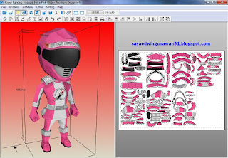 Power Rangers Treasure Force Pink Chibi