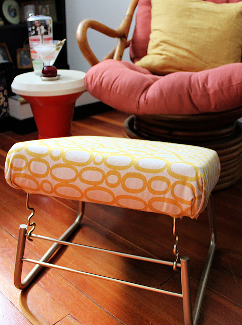 Mid Century Mod Stool Makeover