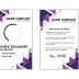 Vector NAME TAG Abstract Purple Format CDR, Ai, EPS, PNG HD