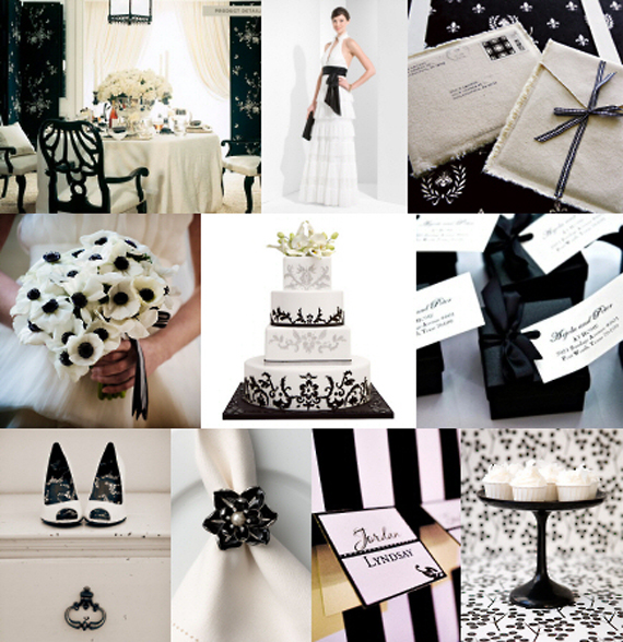 Black And White Wedding Card Box