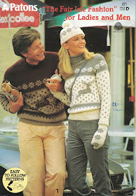 The Vintage Pattern Files: Free 1980s Knitting Pattern - Patons No. 671 Fair Isle Fashion for Ladies & Men