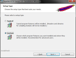 instalasi web server apache windows 7