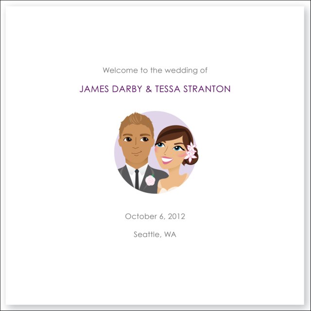 We were thrilled when we stumbled upon Personalized Wedding Programs with
