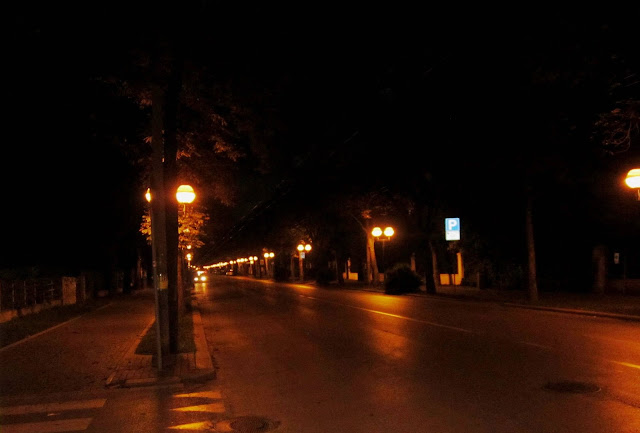 viale di notte