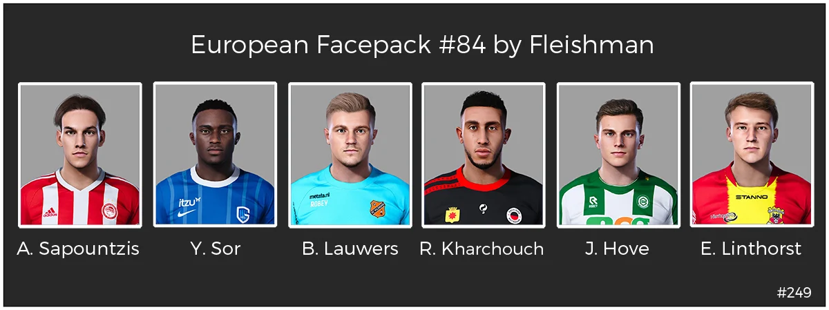 PES 2021 European Facepack #84 by Fleishman