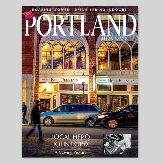 A Thursday look back at a December 2014 photo taken outside of Bull Feeney's, featured on the cover of the current Portland Magazine.