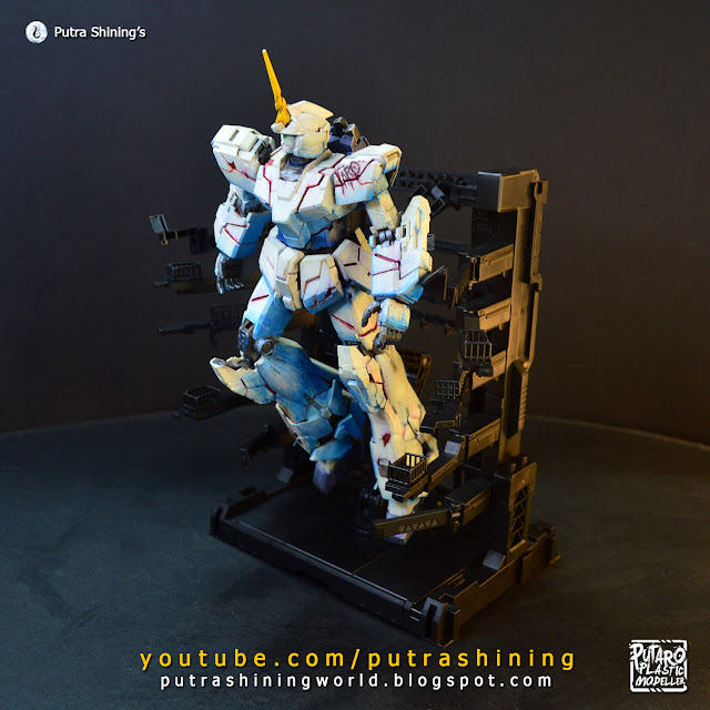 VT Energy and Repair Garage (VT-131-3) Review - MG RX-0 Unicorn Gundam MS Cage by Putra Shining