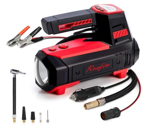 Rosfim Car Tire Inflator Portable Air Compressor